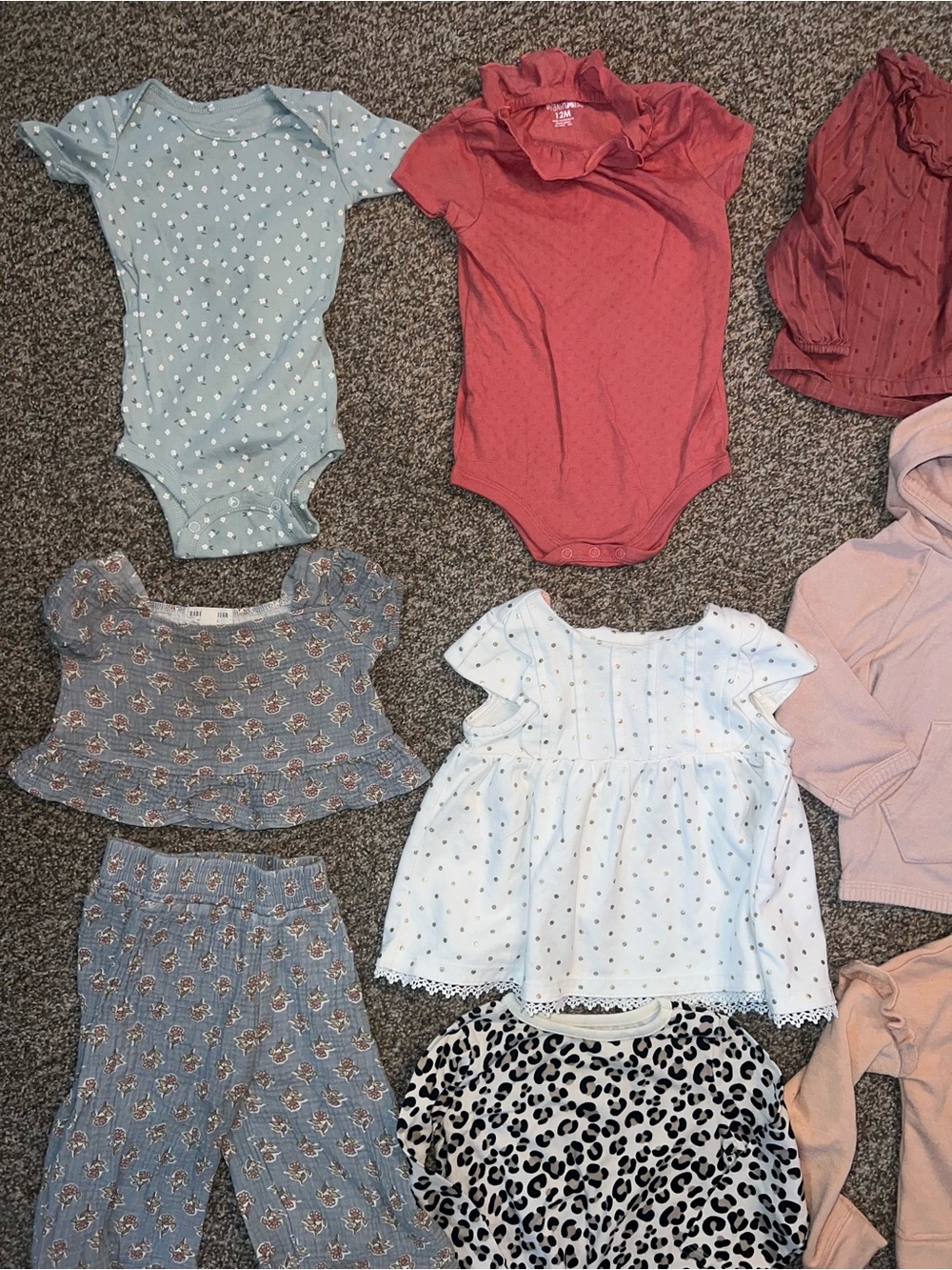 12 Month Baby Girl Clothing Bundle Outfits Dresses Romper Set 12M Lot summer - Picture 5 of 6